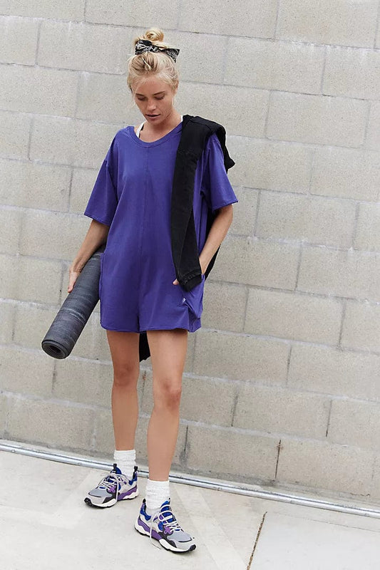 Free People Movement Hot Shot Tee Romper Coddy