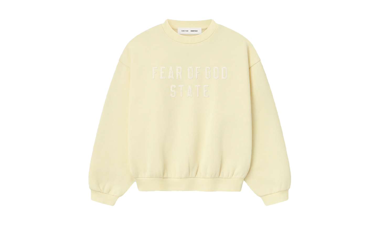 90's Fleece Crewneck "Garden Yellow"