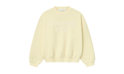 90's Fleece Crewneck "Garden Yellow"