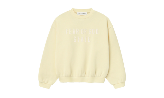 90's Fleece Crewneck "Garden Yellow"