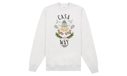 Casa Way Embroidered Sweatshirt "Grey"