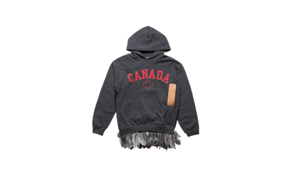 Canada Feather Trim Hoodie "Gray"