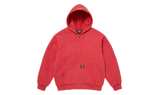 Dickies® Quilted Lined Zip Up Hooded Sweatshirt "FW 25 - Burnt Red"