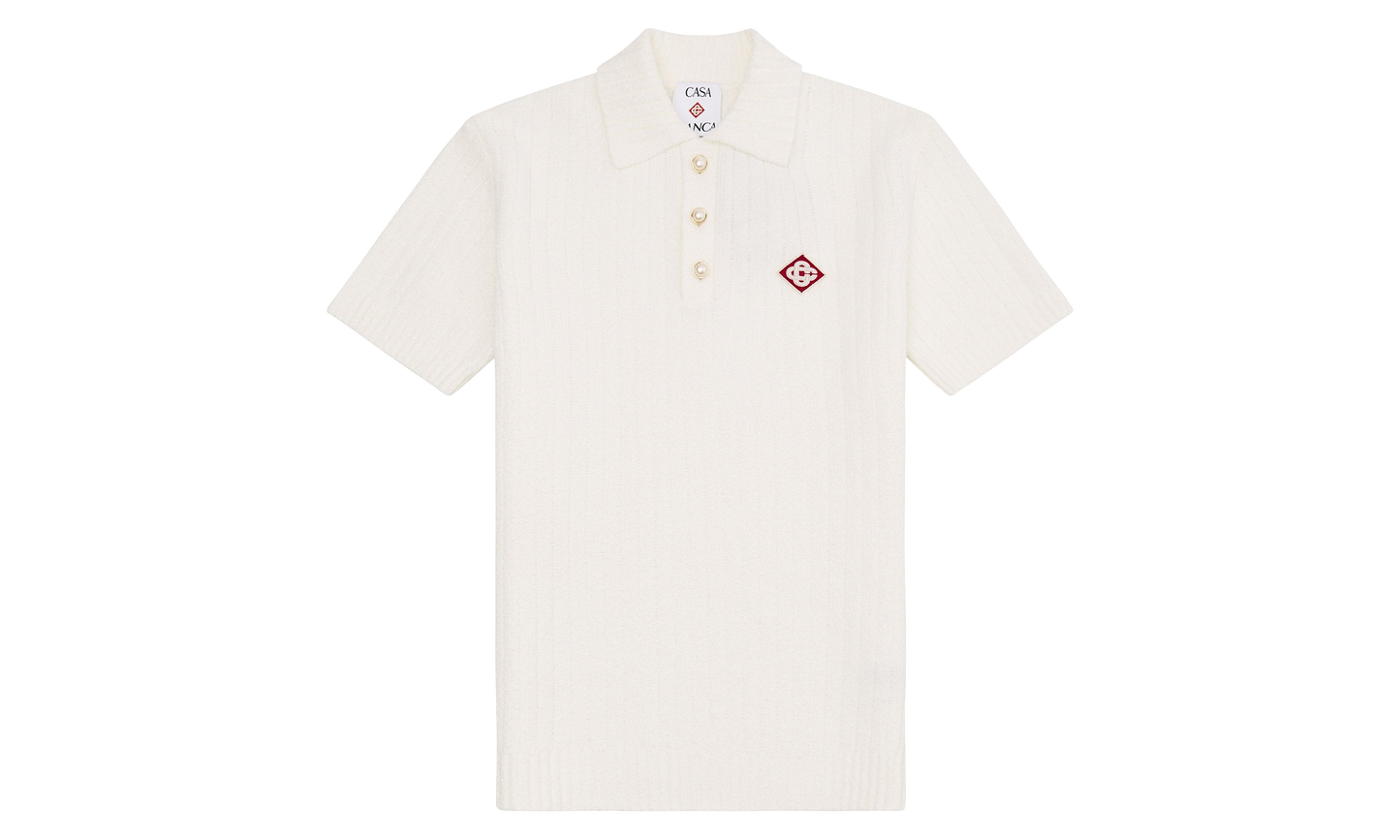 Boucle Polo Shirt "White"
