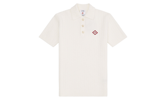 Boucle Polo Shirt "White"