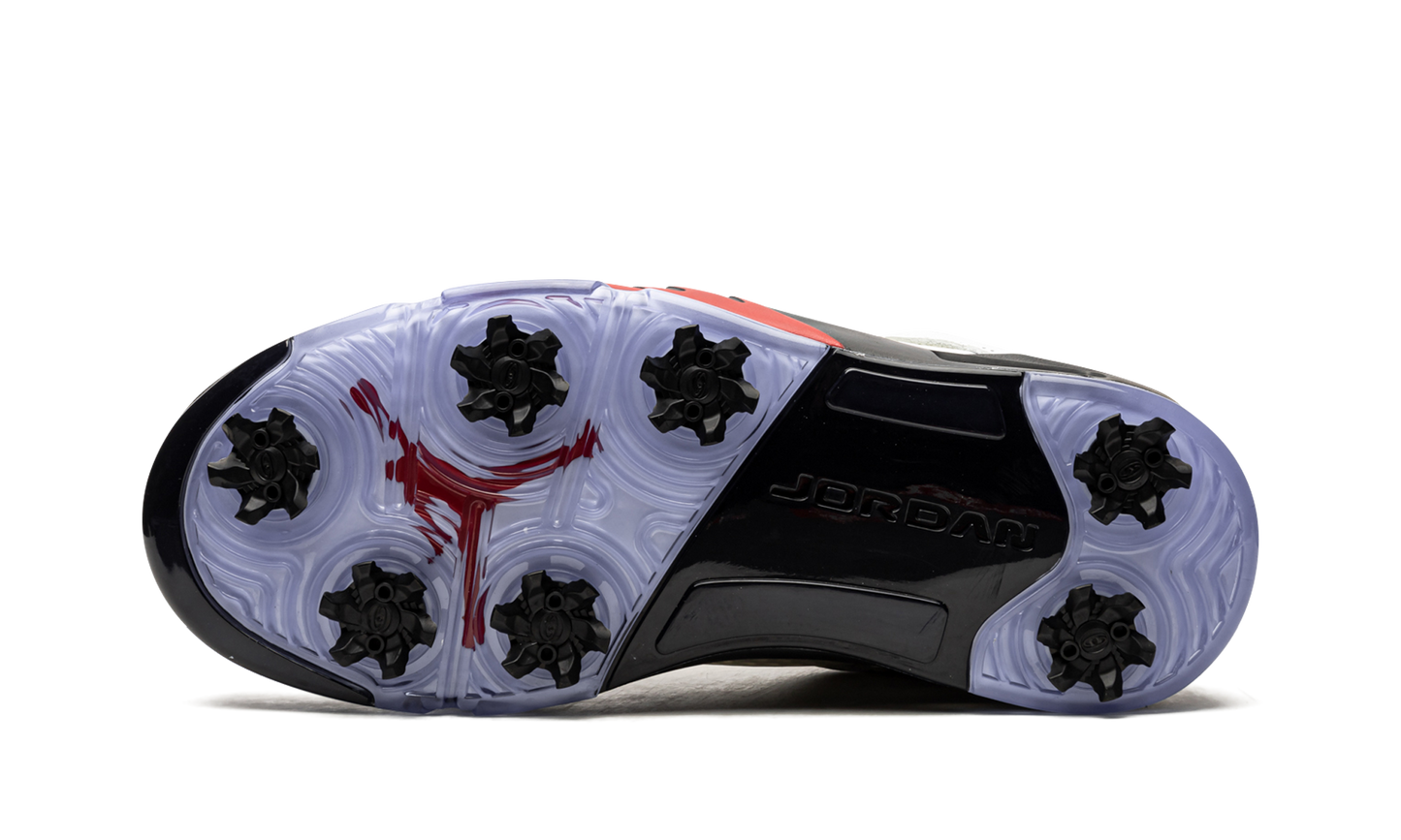 Air Jordan 5 Low Golf "Fire Red - Silver Tongue"