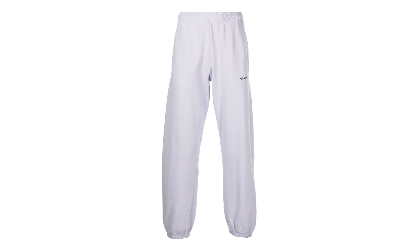 Caravag Diag Slim Sweatpant "White"