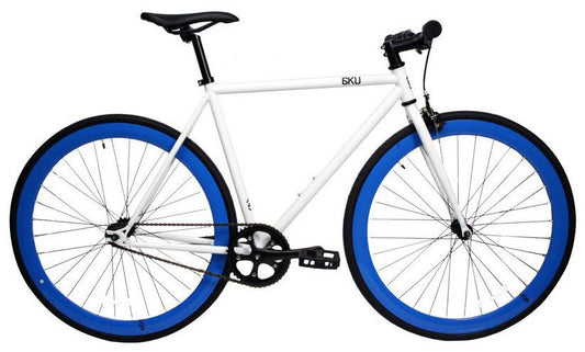 6KU Fixie SingleSpeed Bike Evian-1 White