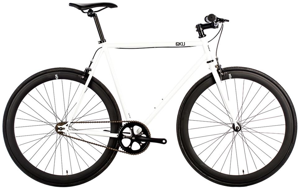 6KU Fixie SingleSpeed Bike Evian2 White