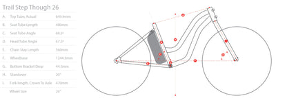 Found Trail Step Thru Electric Beach Cruiser