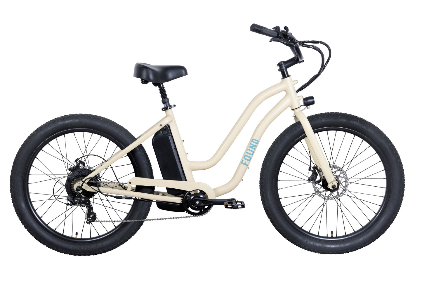 Found Trail Step Thru Electric Beach Cruiser
