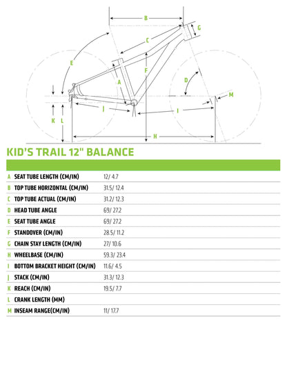 Cannondale Trail 12" Balance Girls Bike 2019