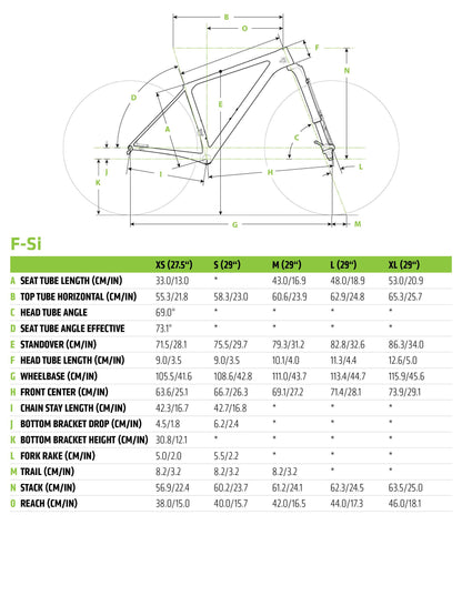 Cannondale F-Si Carbon 2 Mountain Bike 2019