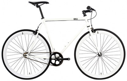 6KU Fixie SingleSpeed Bike Evian-1 White