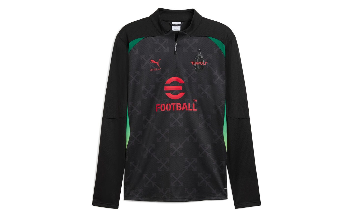 ACM X OFF-WHITE PREMATCH 1/4-ZIP Long Sleeve TOP "Black"