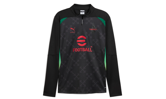 ACM X OFF-WHITE PREMATCH 1/4-ZIP Long Sleeve TOP "Black"