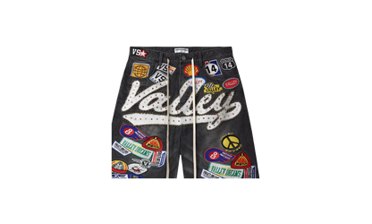 DIV Jeweled Valley Denim Shorts "Black Wash"