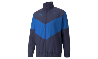 FIGC ITALIAN FOOTBALL FEDERATION PREMATCH JACKET "Blue"