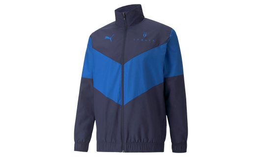 FIGC ITALIAN FOOTBALL FEDERATION PREMATCH JACKET "Blue"