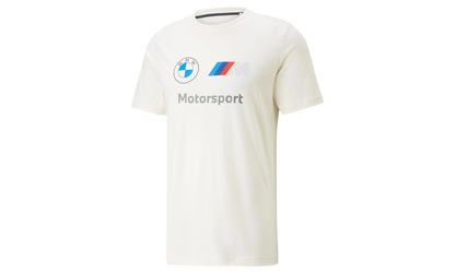 BMW MOTORSPORT ESSENTIAL LOGO TEE "White"