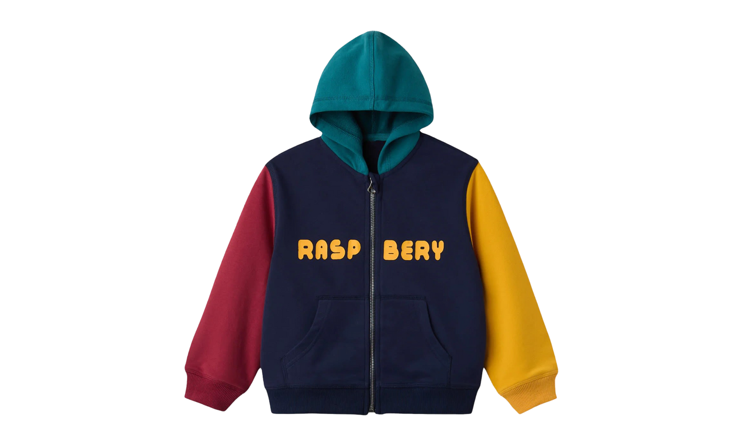 Color Block Zip Up Hoodie GS "Multicolor"