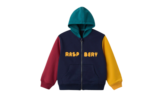 Color Block Zip Up Hoodie GS "Multicolor"