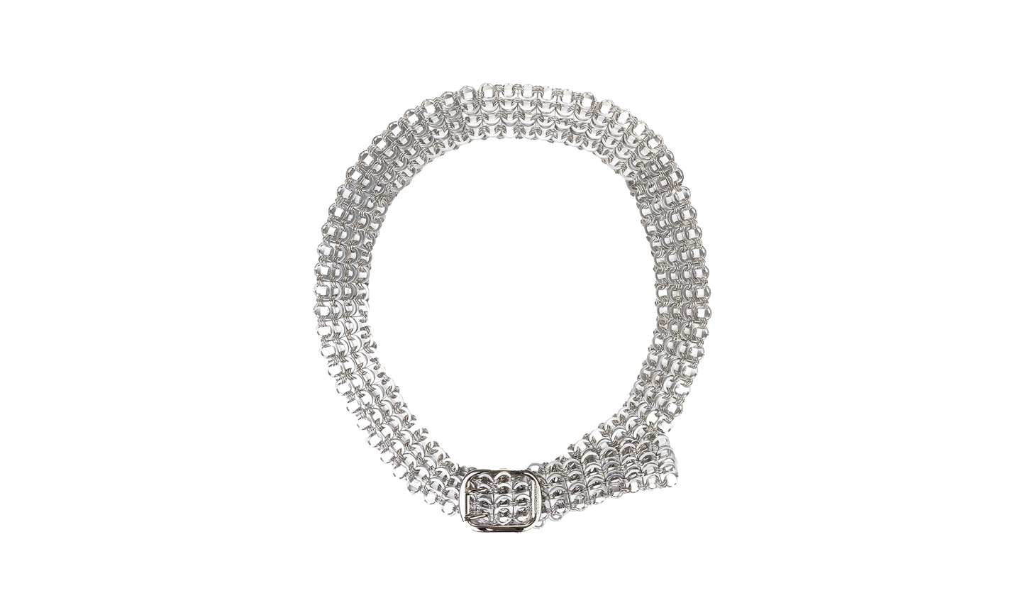 BOTTLE TAB BELT "SILVER"