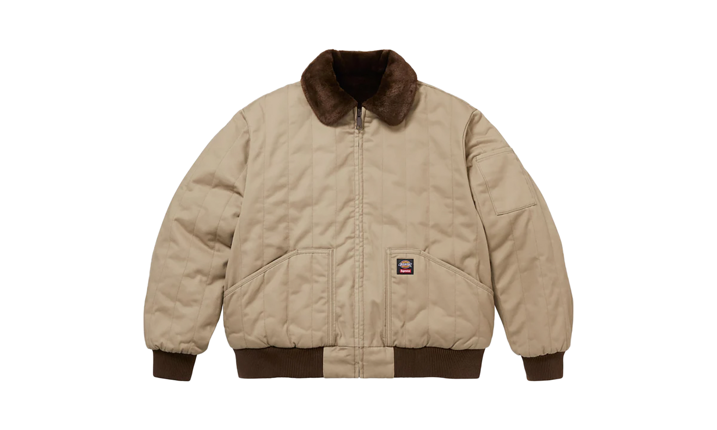 Dickies® Reversible Quilted Faux Fur Work Jacket "FW 25 - Tan"