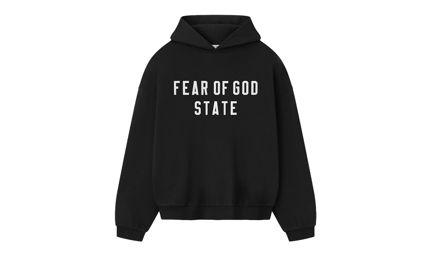 90's Pullover Hoodie "Jet Black"