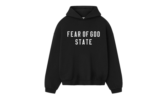 90's Pullover Hoodie "Jet Black"