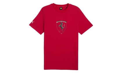 FERRARI RACE TONAL BIG SHIELD TEE "Red"