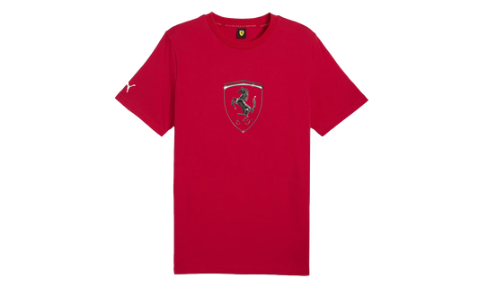 FERRARI RACE TONAL BIG SHIELD TEE "Red"