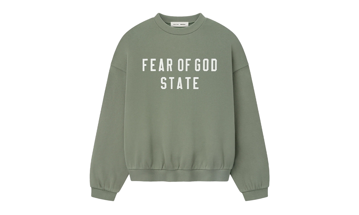 90's Fleece Crewneck "Moss"
