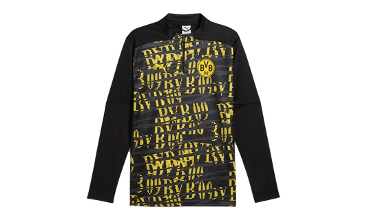 BVB PREMATCH 1/4 ZIP TOP "Black"