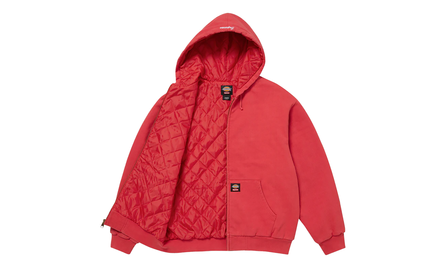 Dickies® Quilted Lined Zip Up Hooded Sweatshirt "FW 25 - Burnt Red"