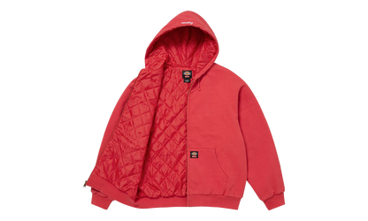 Dickies® Quilted Lined Zip Up Hooded Sweatshirt "FW 25 - Burnt Red"