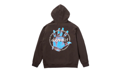 Climbers Hand Pullover Hoodie "Dark Brown"