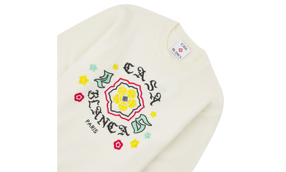 Emblem Merino Knit Sweater "White"