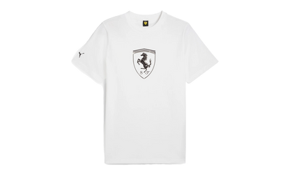 FERRARI RACE TONAL BIG SHIELD TEE "White"