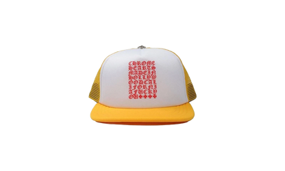 Eyechart Trucker Hat "Yellow/White/Red"