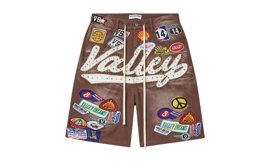 DIV Jeweled Valley Denim Shorts "Red Wash"
