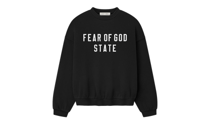 90's Fleece Crewneck "Jet Black"