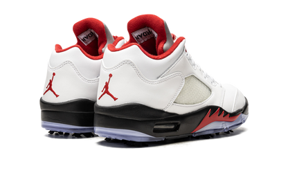 Air Jordan 5 Low Golf "Fire Red - Silver Tongue"